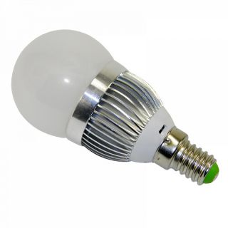 Светодиодная лампа 3Вт E14 алюминий, шар