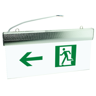 Светодиодный аварийный светильник FL-EmL LEDGlass-01 Sticker "Выход"