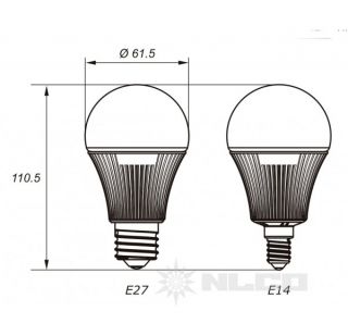 Светодиодные лампы HLB05-04 с цоколем Е14 мощностью 5 Вт